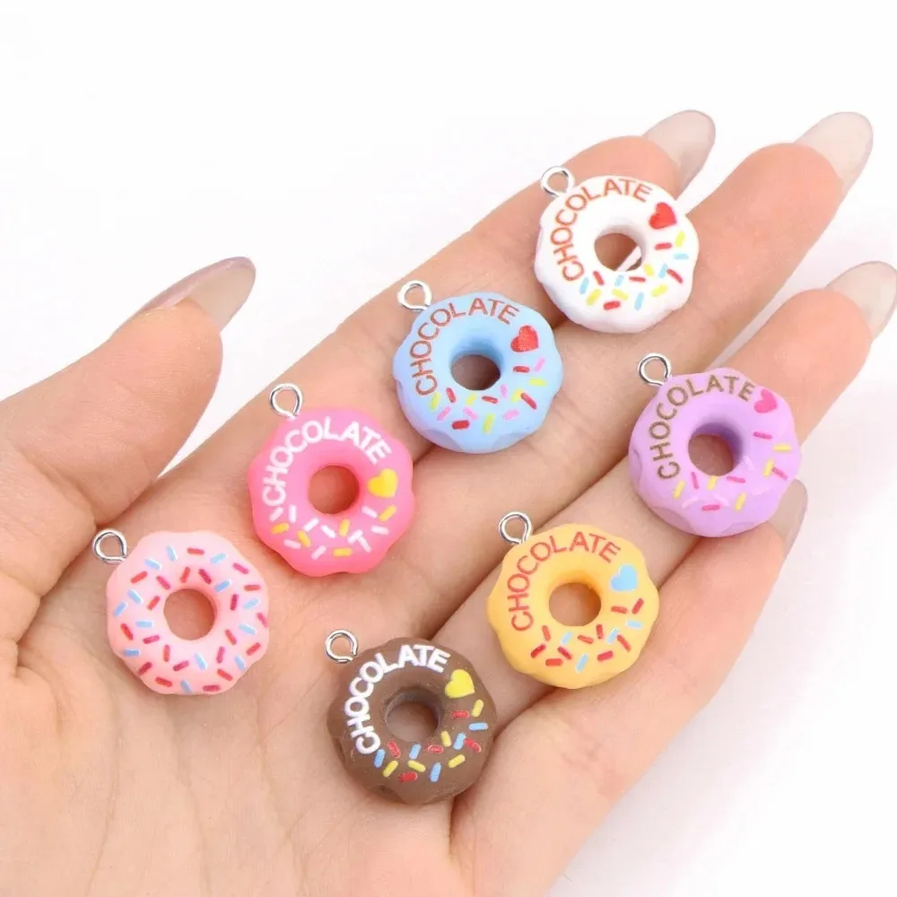 10Pcs Kawaii 3D Bread Donut Re - огляд і ціна Resin Crafts Diy