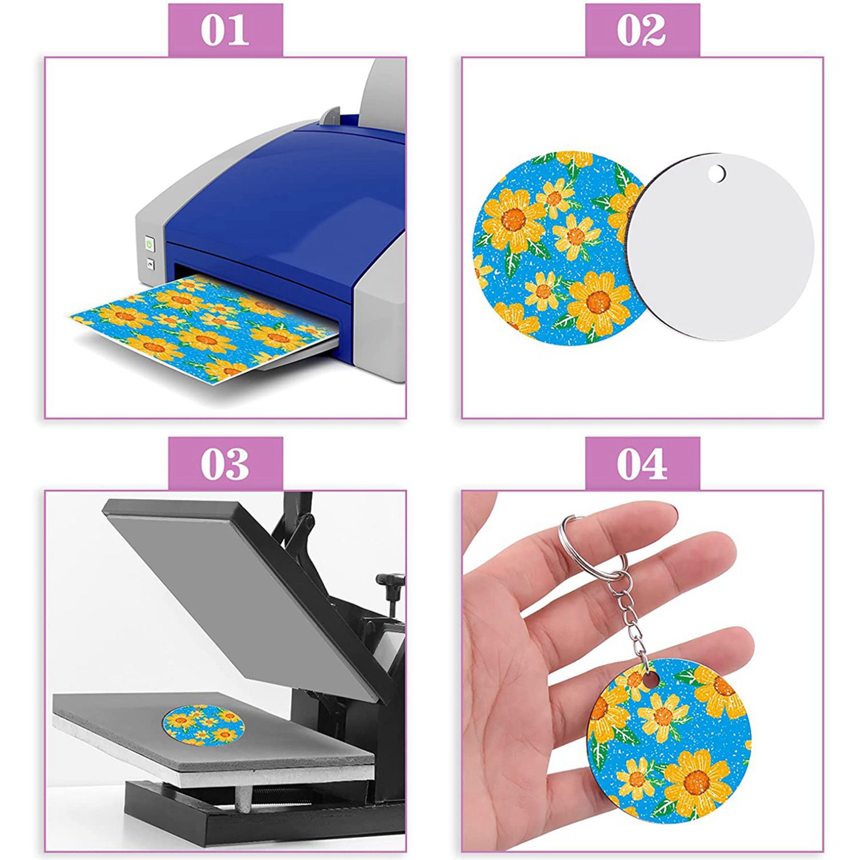 480 Pieces Sublimation Blanks  - огляд і ціна Wood Ring Blank