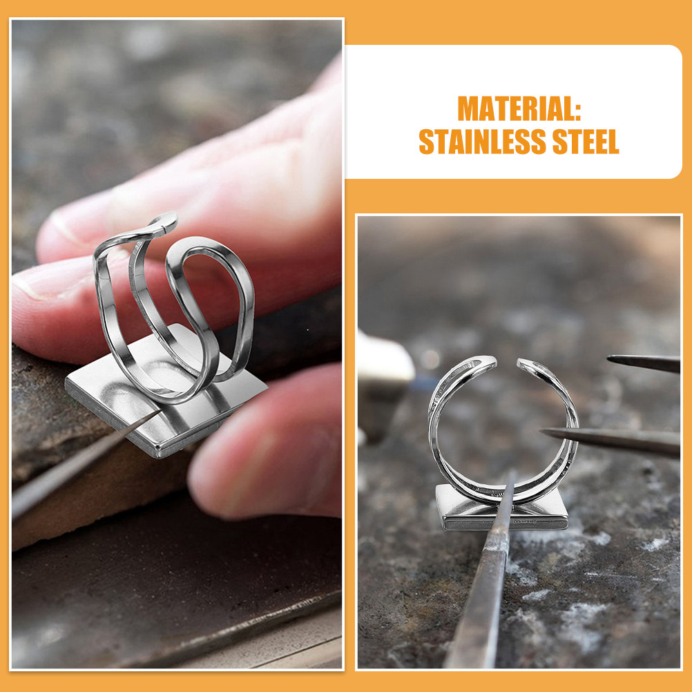 4Pcs Metal Ring Blanks Stainle - огляд і ціна Resin Crafts Diy